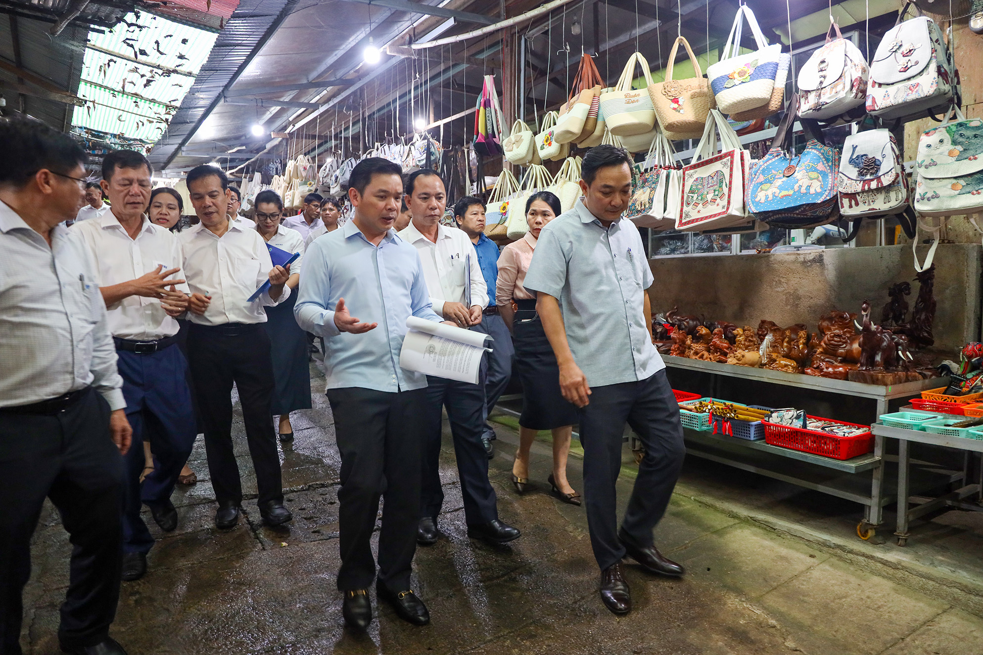 Đoàn công tác kiểm tra tại Khu du lịch cầu treo, xã Buôn Đôn